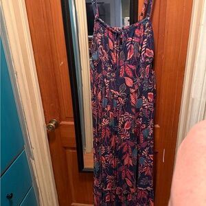 Torrid Blue and Pink Floral Maxi Dress